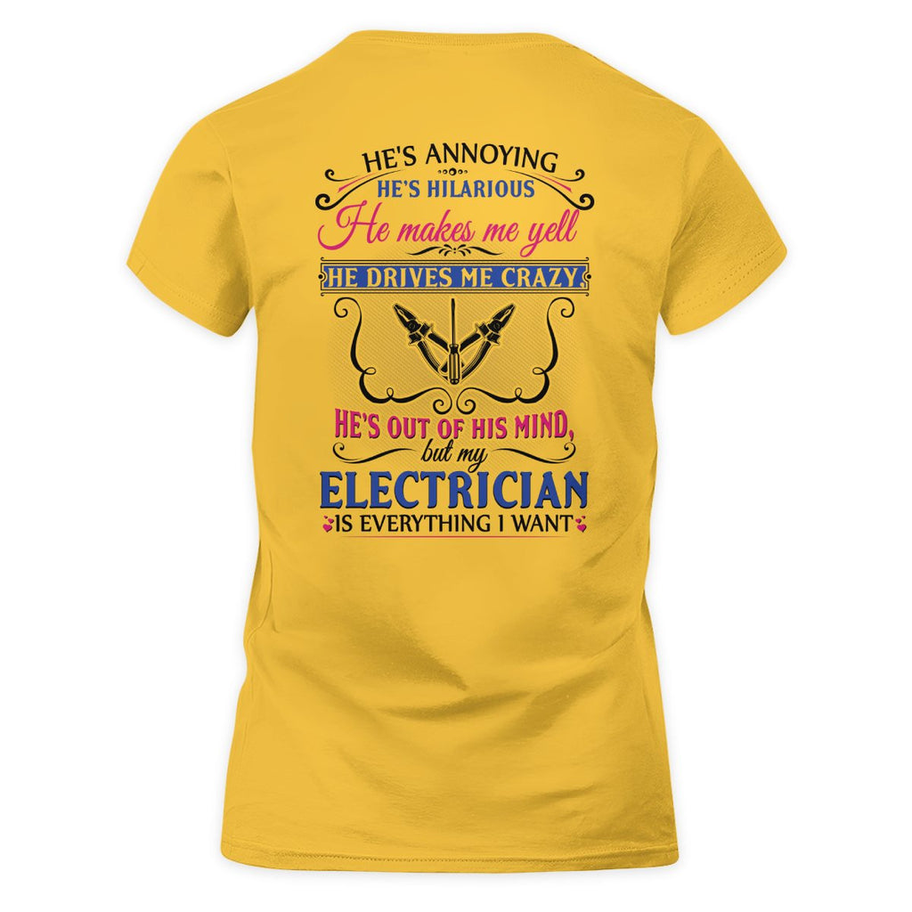 Awesome Electrician's Lady-T-Shirt - grunx260804-0067