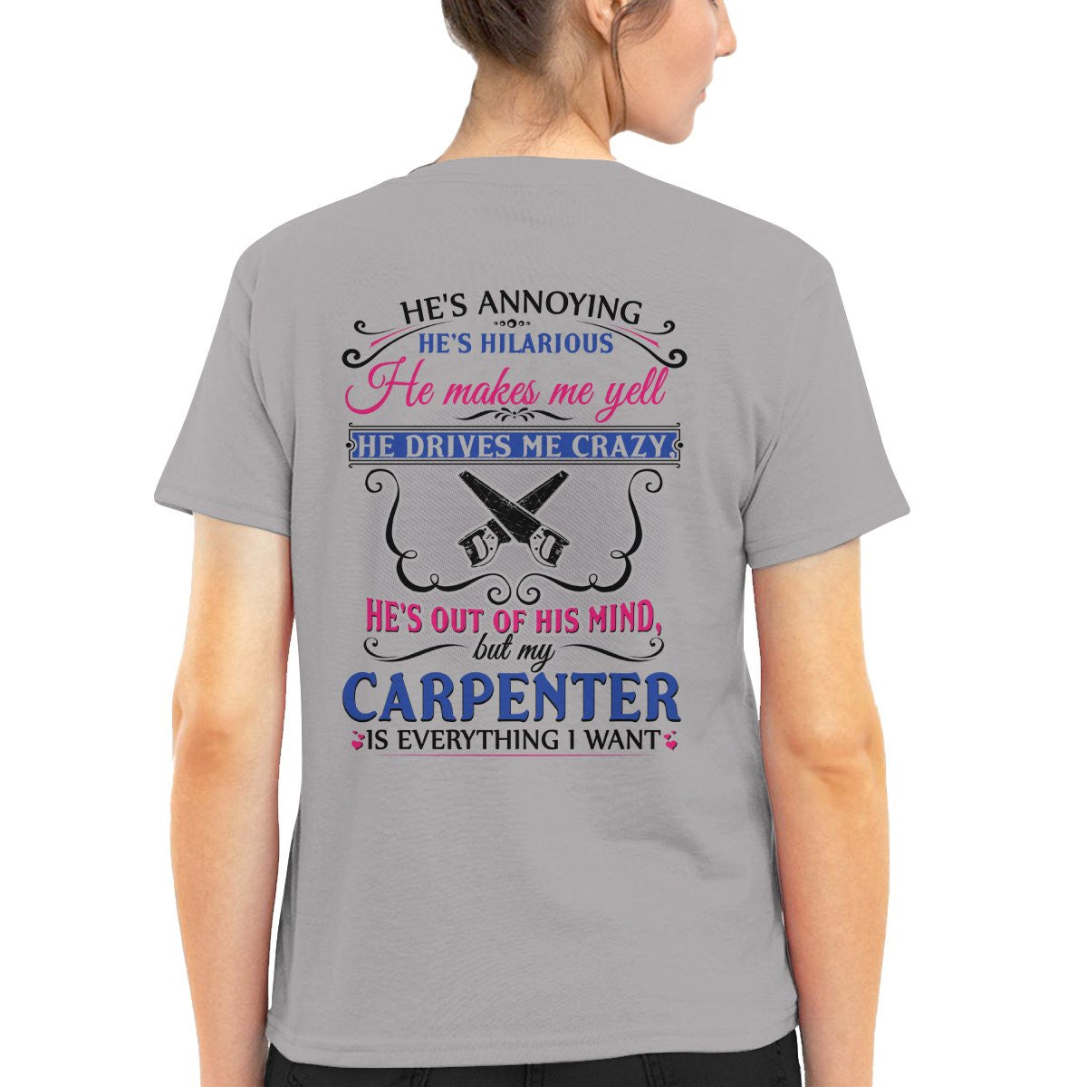 Awesome Carpenter's Lady-T-Shirt-#M110225HILLA5BCARPZ6