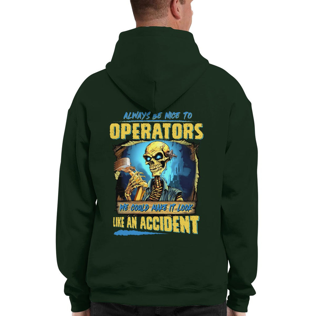 Always be nice to Operators-Hoodie - grunx260804-0116