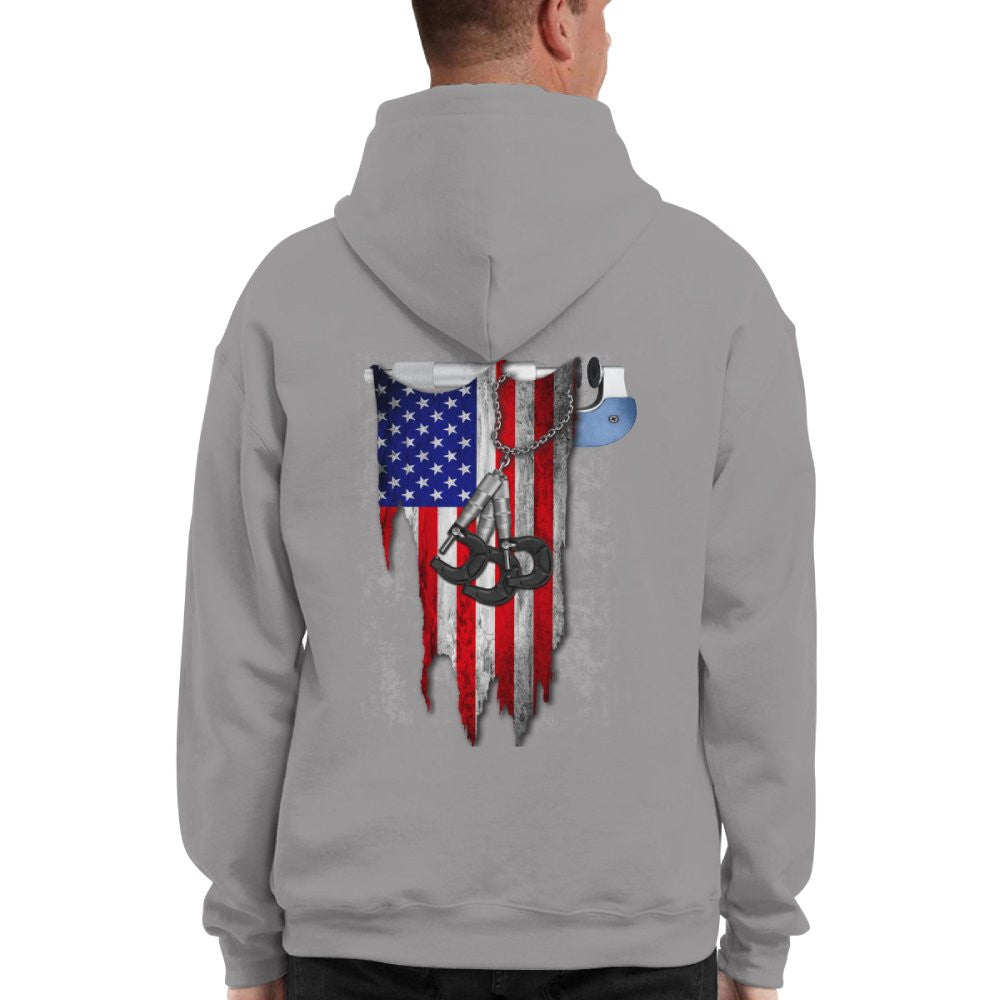 American Pride Machinist Apparel - USA Flag T-Shirt, Hoodie & More - grunx260804-0155