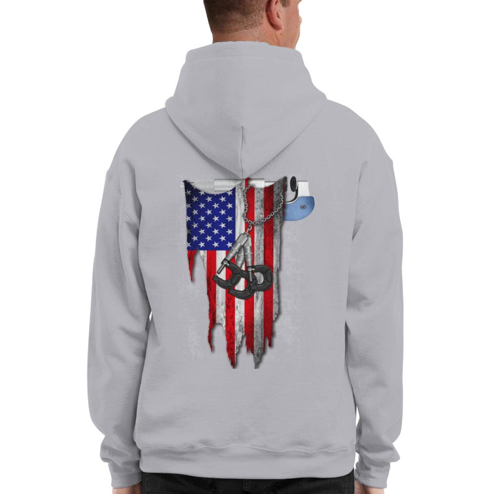 American Pride Machinist Apparel - USA Flag T-Shirt, Hoodie & More - grunx260804-0155