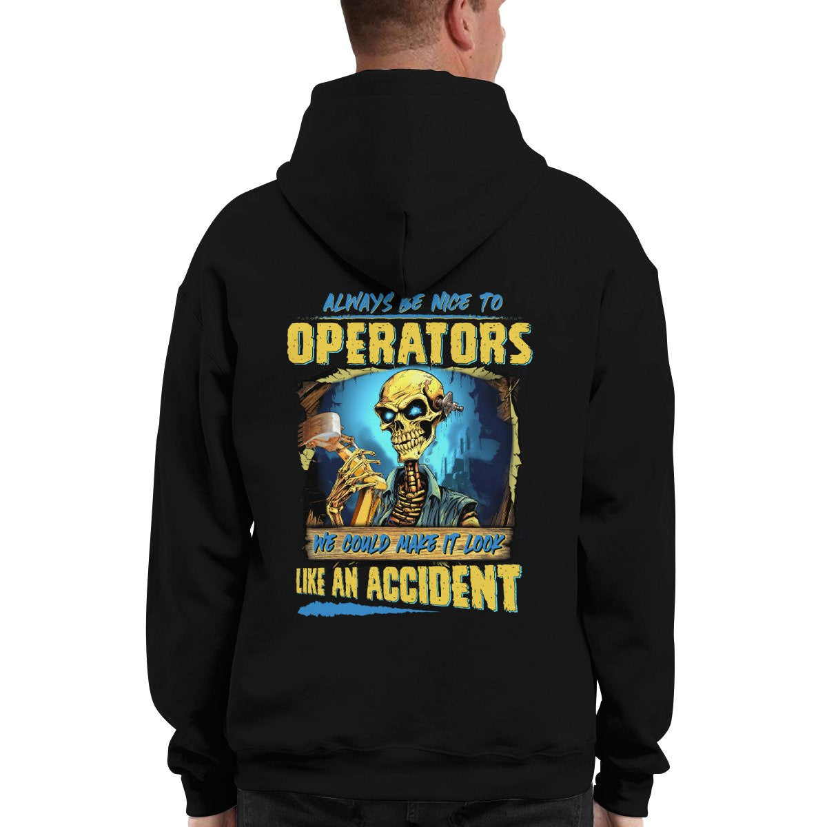 Always be nice to Operators-Hoodie - grunx260804-0116