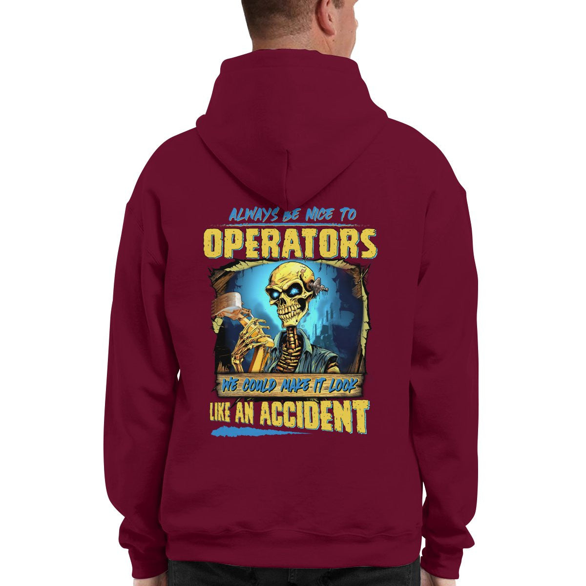Always be nice to Operators-Hoodie - grunx260804-0116