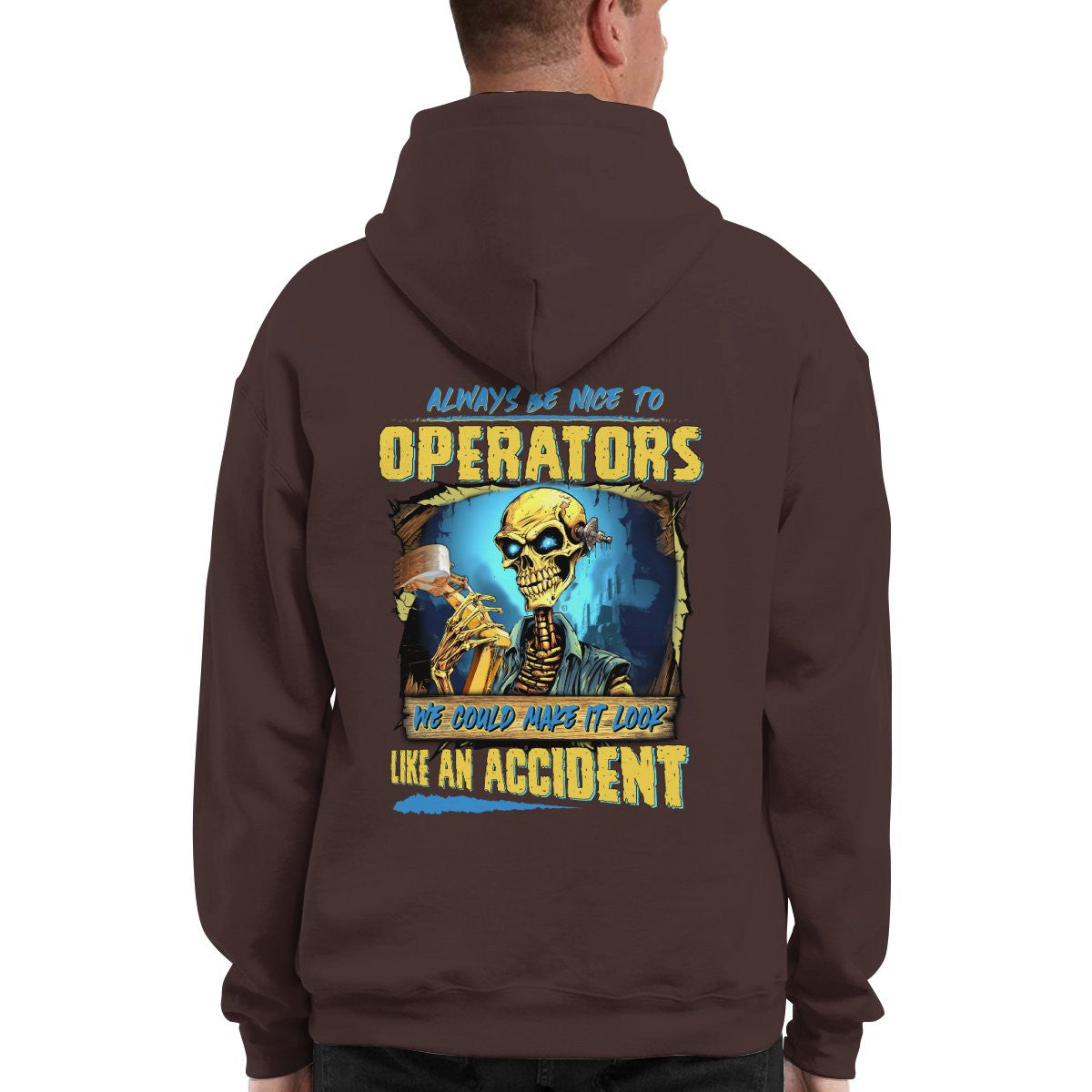 Always be nice to Operators-Hoodie - grunx260804-0116