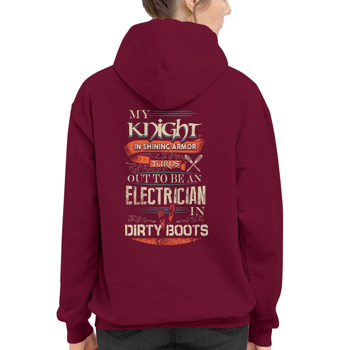 Awesome Electrician's lady-Hoodie - grunx260804-0066