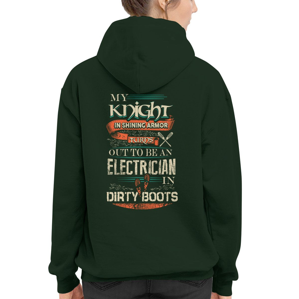 Awesome Electrician's lady-Hoodie - grunx260804-0066