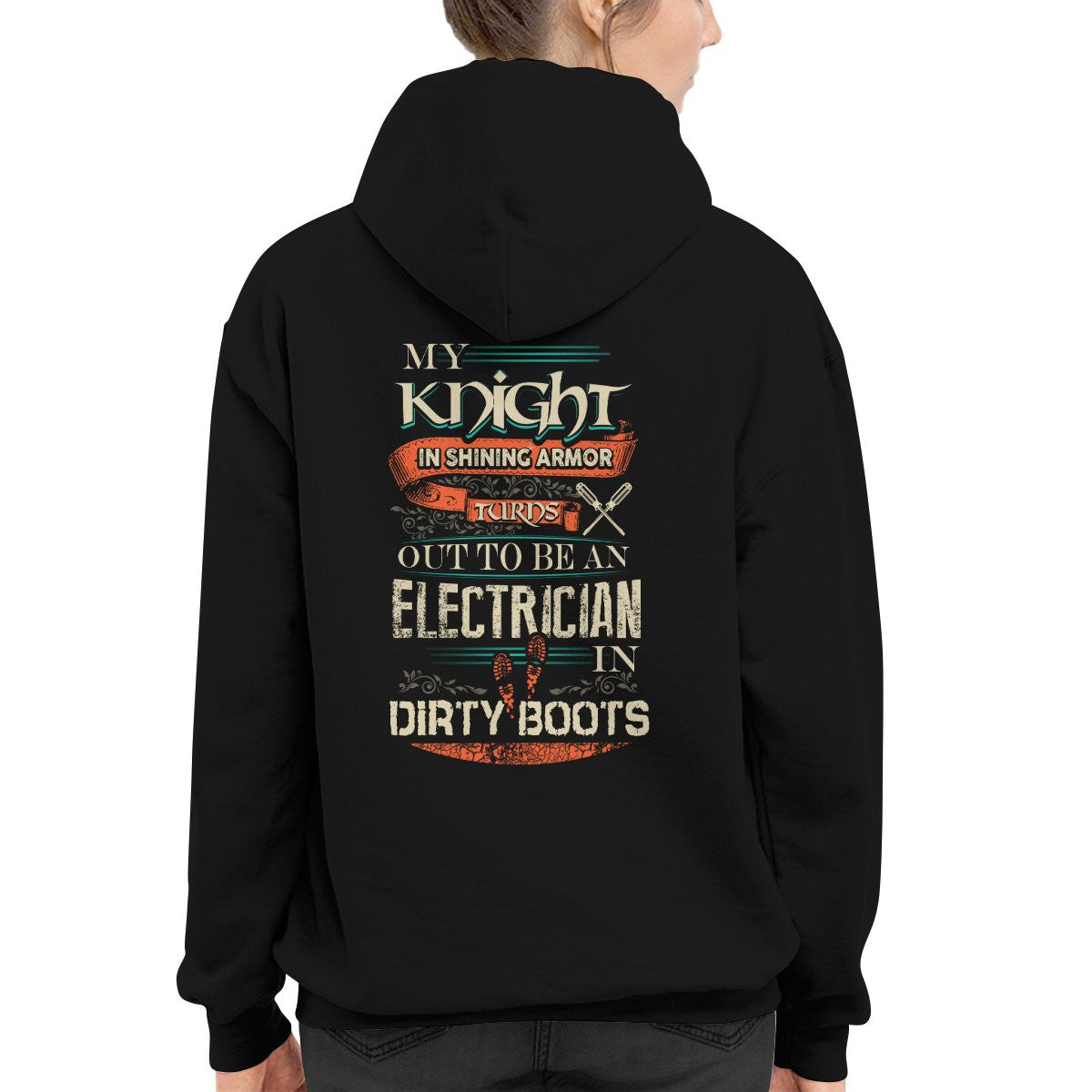 Awesome Electrician's lady-Hoodie - grunx260804-0066