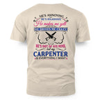 Awesome Carpenter's Lady-T-Shirt-#M110225HILLA5BCARPZ6