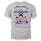 Awesome Carpenter's Lady-T-Shirt-#M110225HILLA5BCARPZ6