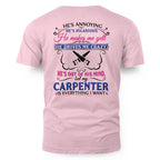 Awesome Carpenter's Lady-T-Shirt-#M110225HILLA5BCARPZ6