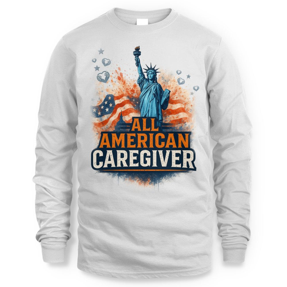 All American Caregiver - USA Pride T-Shirt, Hoodie & More - grunx260804-0087