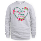 Forever A Teacher - Floral Heart Retired Educator T-Shirt, Hoodie & More - grunx260804-0227