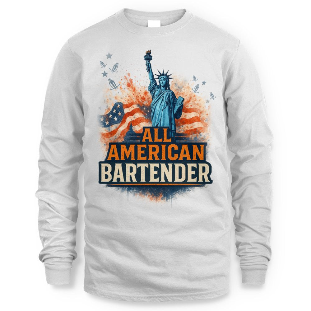 All American Bartender - USA Pride T-Shirt, Hoodie & More - grunx260804-0086
