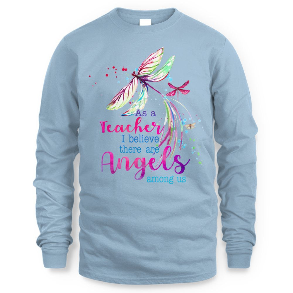 Angels Among Us - Watercolor Dragonfly Teacher T-Shirt, Hoodie & More - grunx260804-0156