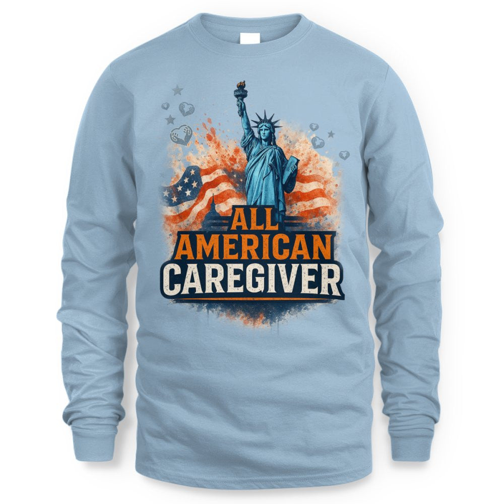 All American Caregiver - USA Pride T-Shirt, Hoodie & More - grunx260804-0087