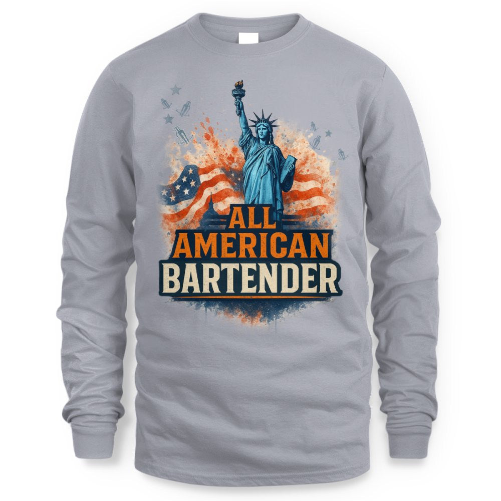 All American Bartender - USA Pride T-Shirt, Hoodie & More - grunx260804-0086
