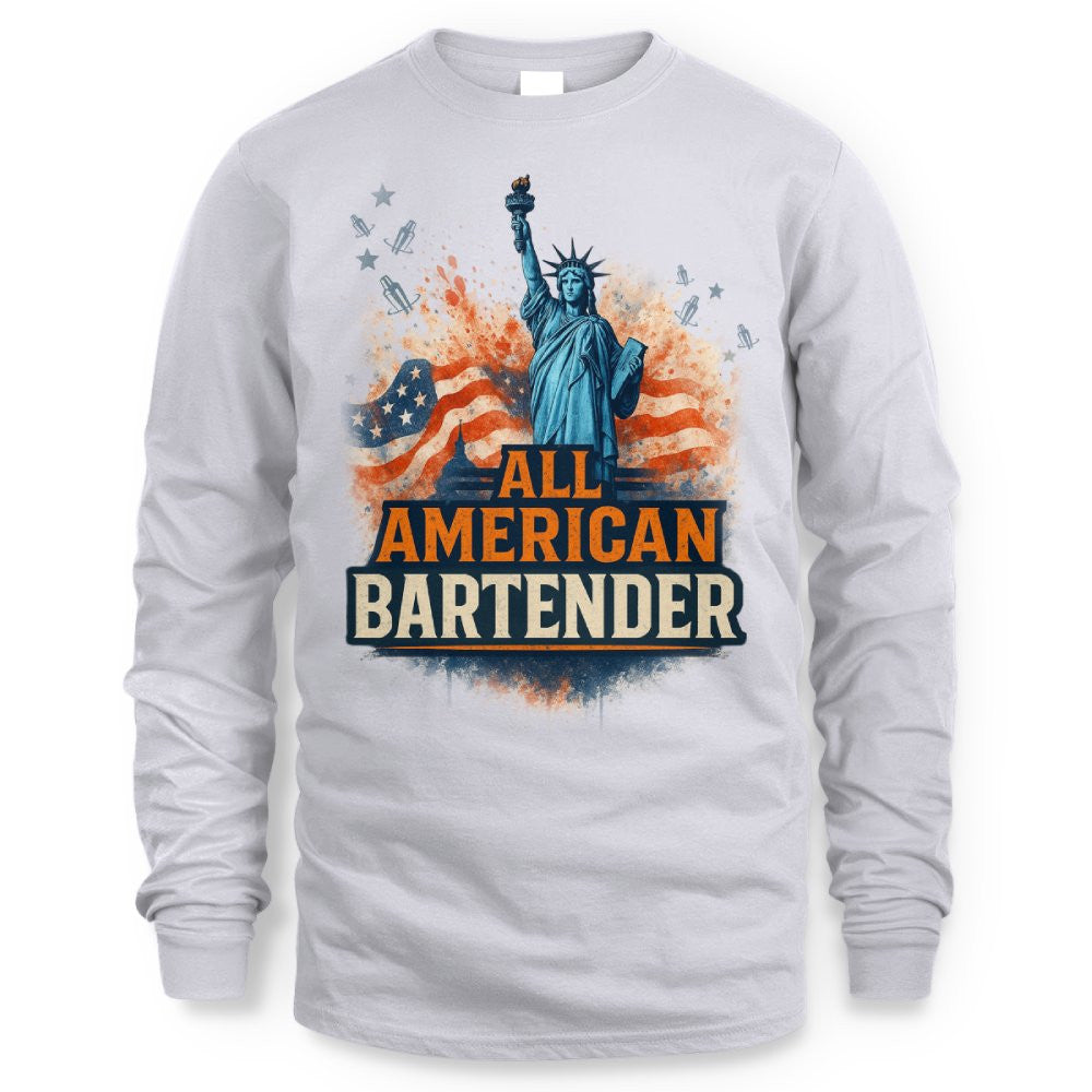 All American Bartender - USA Pride T-Shirt, Hoodie & More - grunx260804-0086