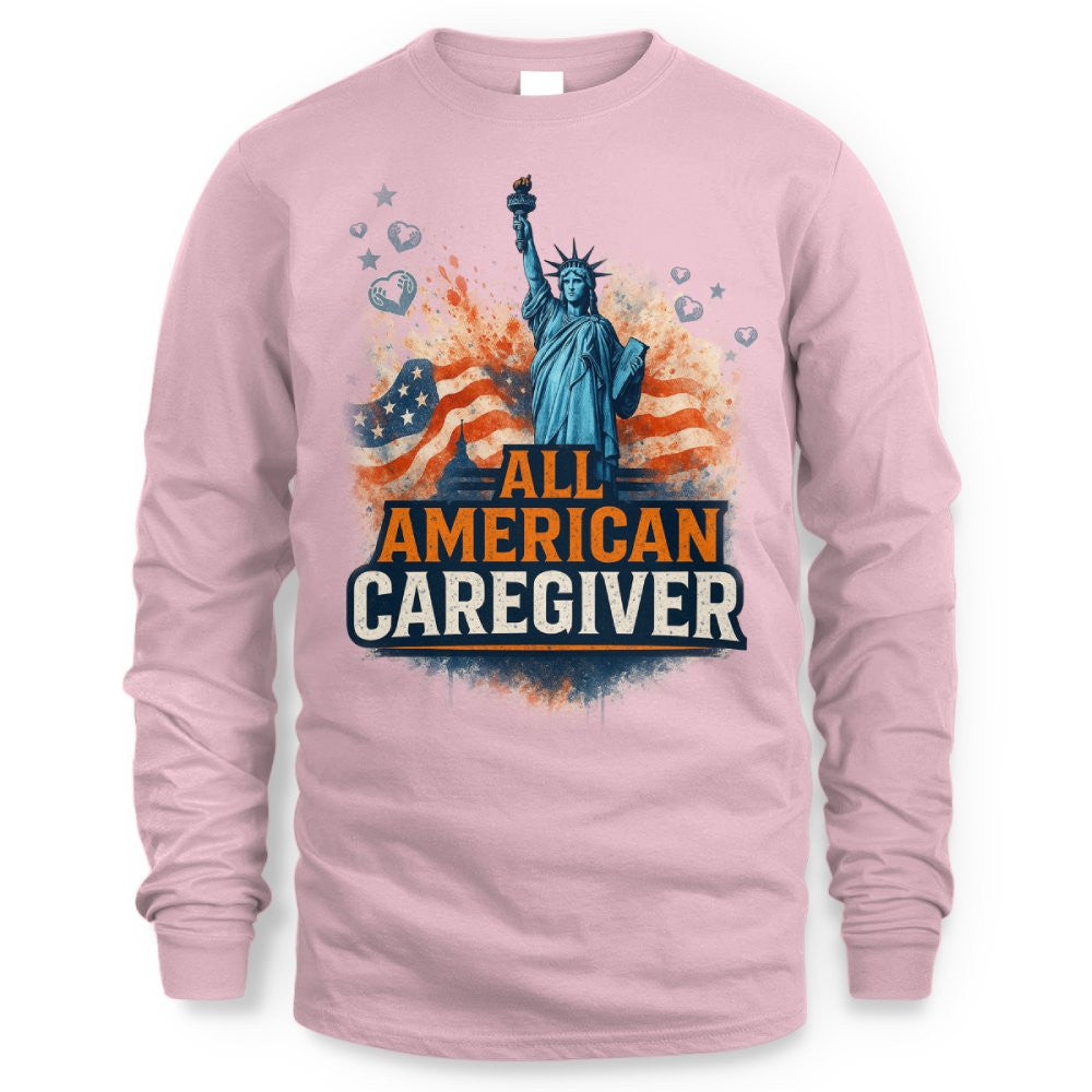 All American Caregiver - USA Pride T-Shirt, Hoodie & More - grunx260804-0087