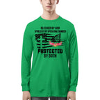 Blessed By God Protected By My Operating Engineer T-Shirt Hoodie & More - grunx260804-0181