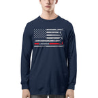 American Flag Lineman Apparel - Patriotic Utility Worker T-Shirt, Hoodie & More - grunx260804-0152