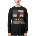 America Runs On Callouses - Blue Collar Worker T-Shirt, Hoodie & More - grunx260804-0119