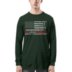 American Flag Lineman Apparel - Patriotic Utility Worker T-Shirt, Hoodie & More - grunx260804-0152