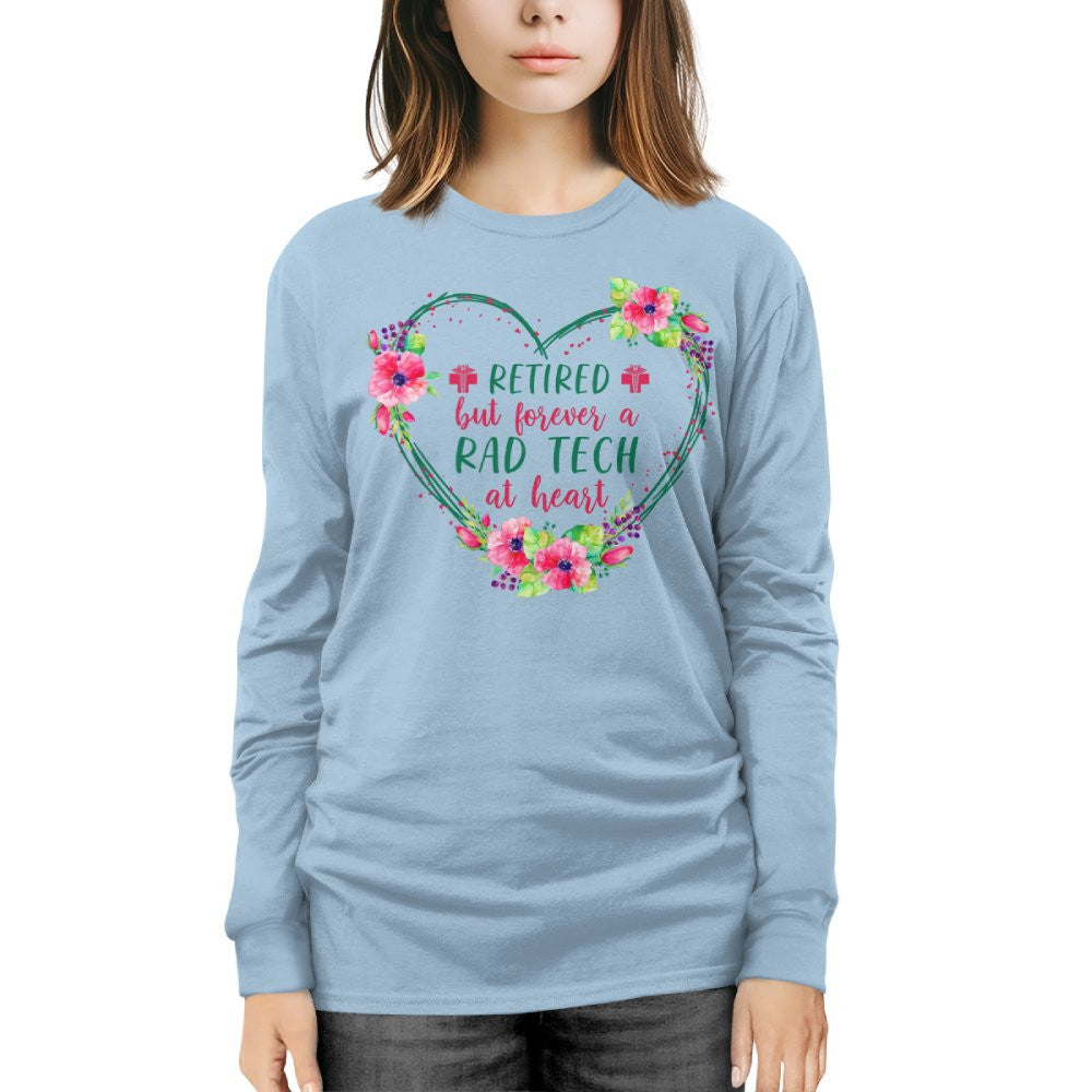 Retired But Forever A Rad Tech At Heart T-Shirt Hoodie & More - grunx260804-0226