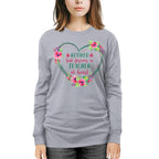 Forever A Teacher - Floral Heart Retired Educator T-Shirt, Hoodie & More - grunx260804-0227