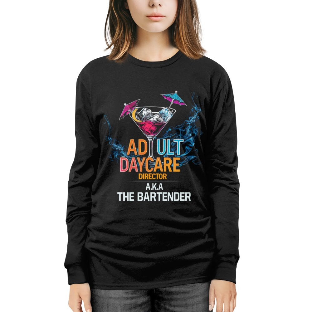 Adult Daycare Director Bartender Hoodie - Funny Bar T-Shirt, Hoodie & More - grunx260804-0079