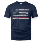 American Flag Chef Apparel - Patriotic Kitchen Crew T-Shirt, Hoodie & More - grunx260804-0143