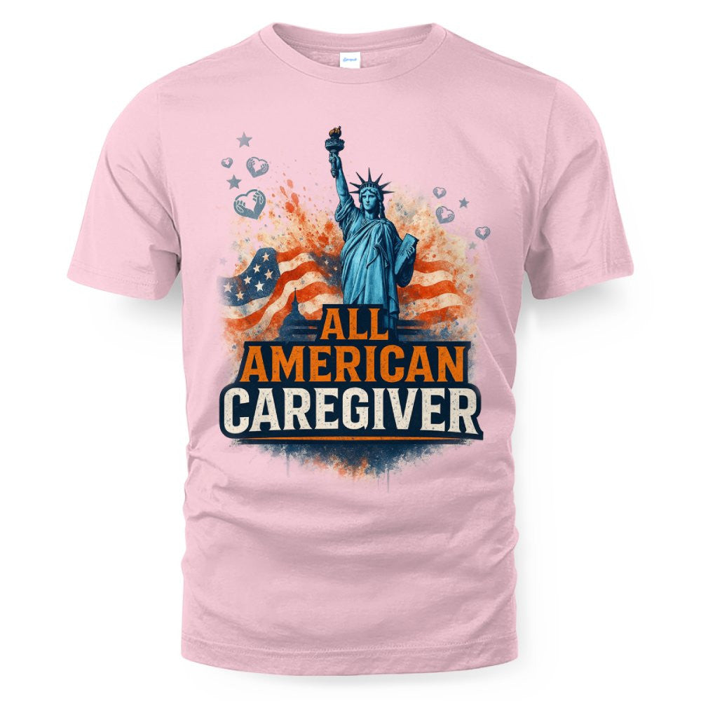 All American Caregiver - USA Pride T-Shirt, Hoodie & More - grunx260804-0087