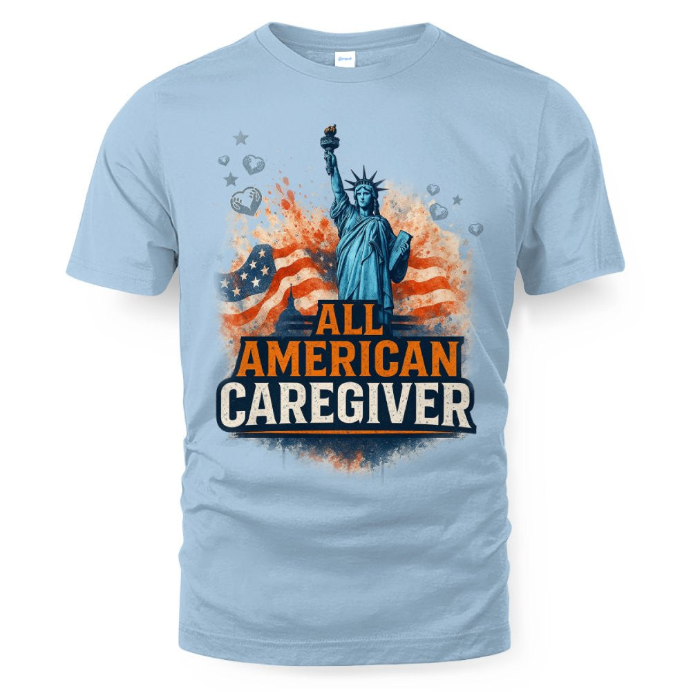 All American Caregiver - USA Pride T-Shirt, Hoodie & More - grunx260804-0087