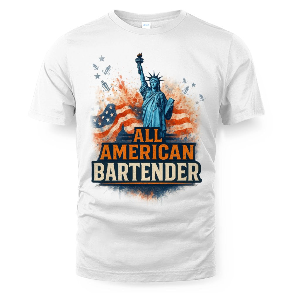 All American Bartender - USA Pride T-Shirt, Hoodie & More - grunx260804-0086