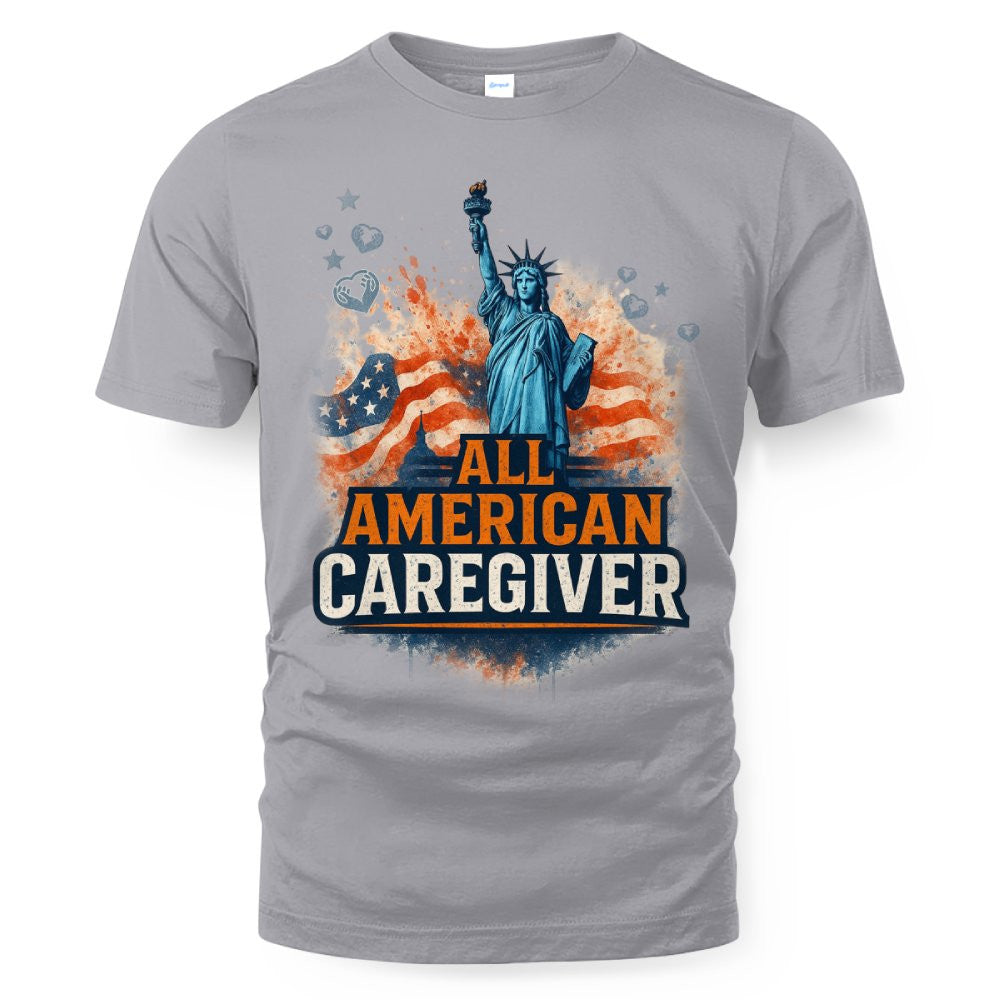 All American Caregiver - USA Pride T-Shirt, Hoodie & More - grunx260804-0087