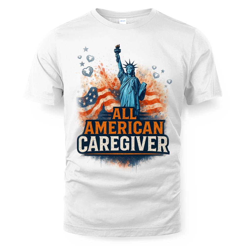All American Caregiver - USA Pride T-Shirt, Hoodie & More - grunx260804-0087