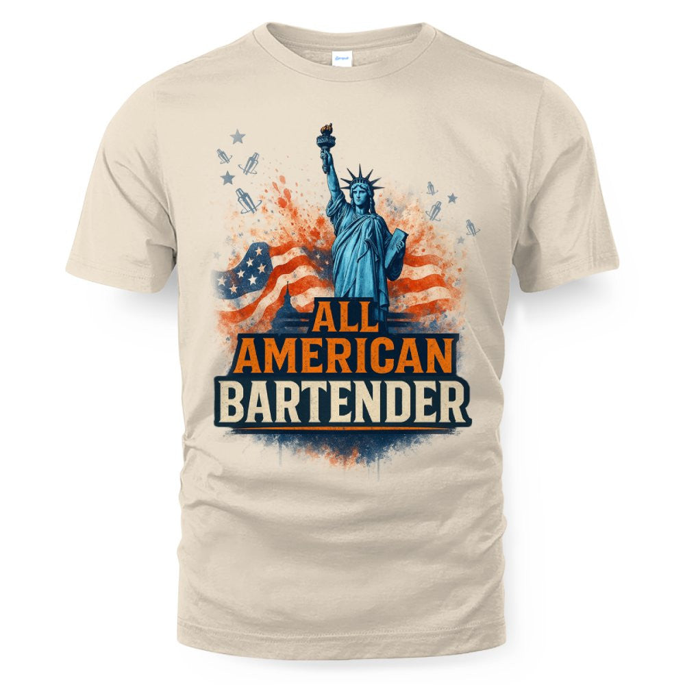 All American Bartender - USA Pride T-Shirt, Hoodie & More - grunx260804-0086