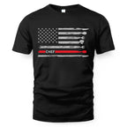 American Flag Chef Apparel - Patriotic Kitchen Crew T-Shirt, Hoodie & More - grunx260804-0143