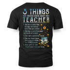 5 Things List - Bold Funny Teacher Statement T-Shirt, Hoodie & More - grunx260804-0058