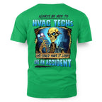 Always Be Nice HVAC Tech Apparel - Funny Skull T-Shirt, Hoodie & More - grunx260804-0099
