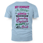 My Knight In Dirty Boots - Operating Engineer Love T-Shirt Hoodie & More - grunx260804-0202