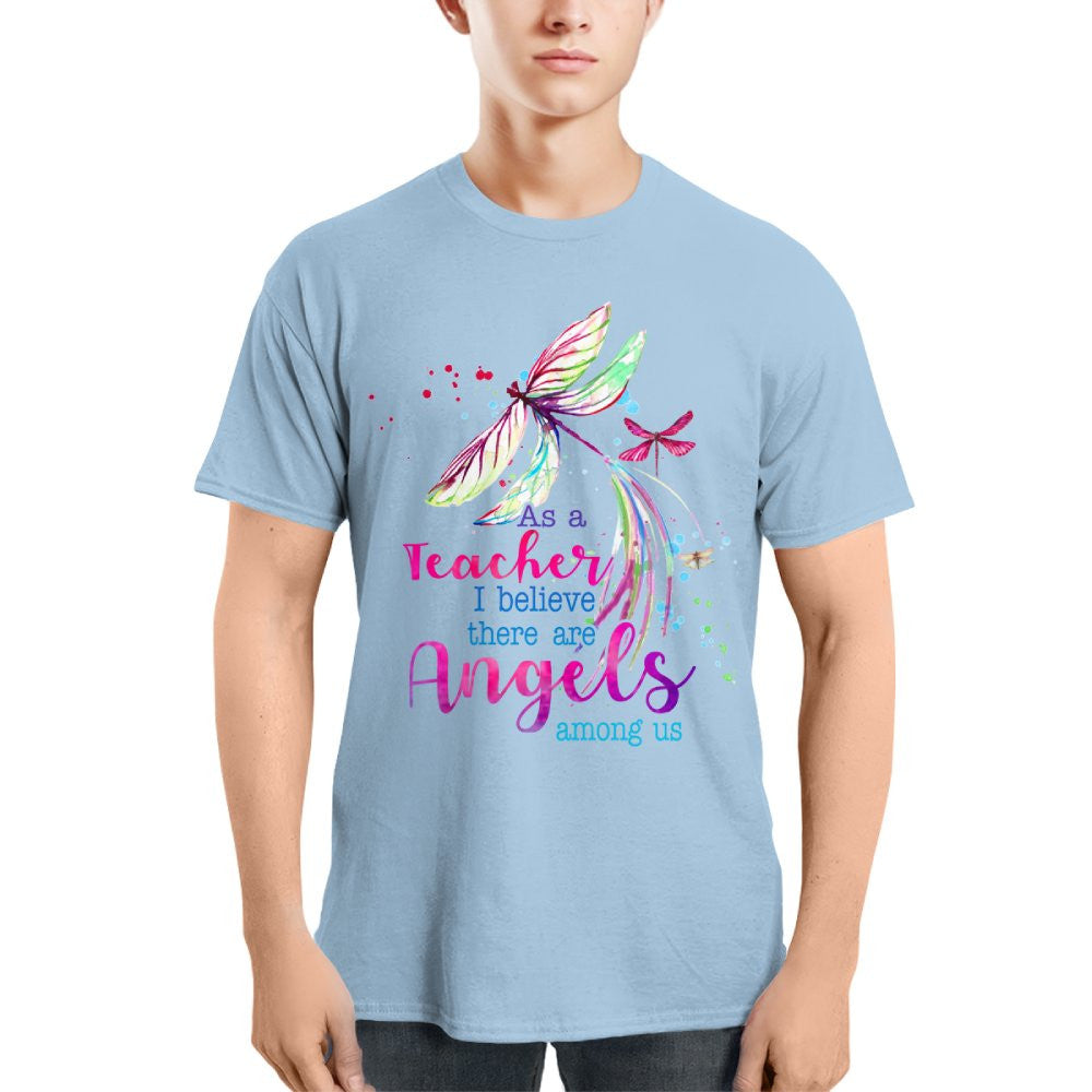 Angels Among Us - Watercolor Dragonfly Teacher T-Shirt, Hoodie & More - grunx260804-0156