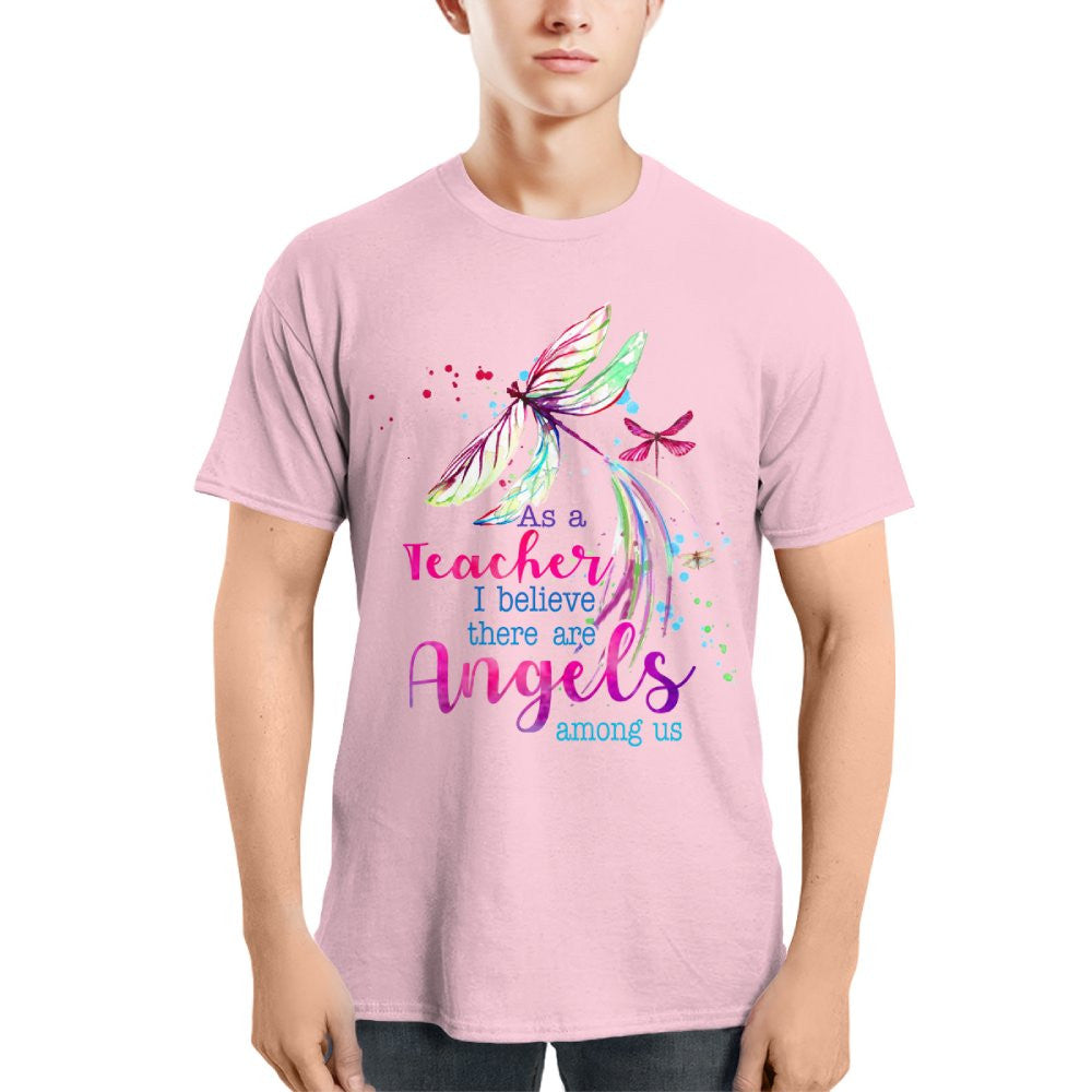 Angels Among Us - Watercolor Dragonfly Teacher T-Shirt, Hoodie & More - grunx260804-0156