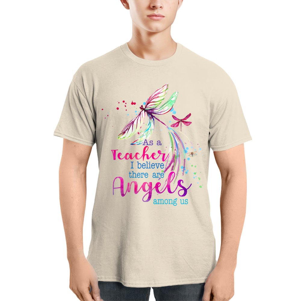 Angels Among Us - Watercolor Dragonfly Teacher T-Shirt, Hoodie & More - grunx260804-0156