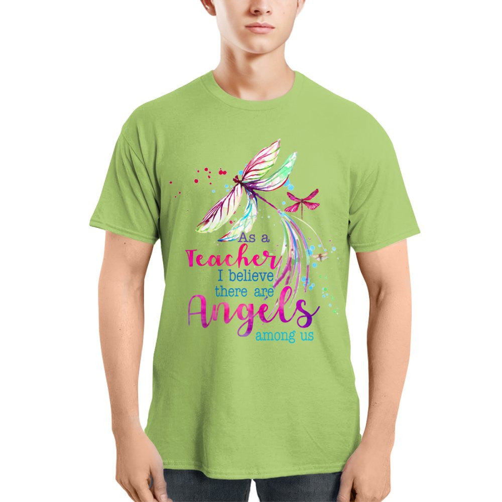 Angels Among Us - Watercolor Dragonfly Teacher T-Shirt, Hoodie & More - grunx260804-0156