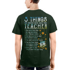 5 Things List - Bold Funny Teacher Statement T-Shirt, Hoodie & More - grunx260804-0058