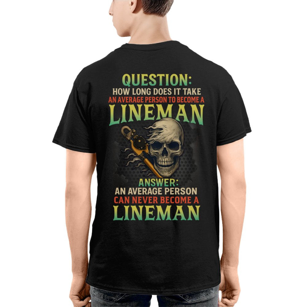 Average Person Can't Be Lineman Apparel - Skull Pliers T-Shirt Hoodie & More - grunx260804-0230