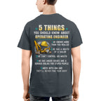 5 Things You Should Know - Operating Engineer Humor T-Shirt Hoodie & More - grunx260804-0053