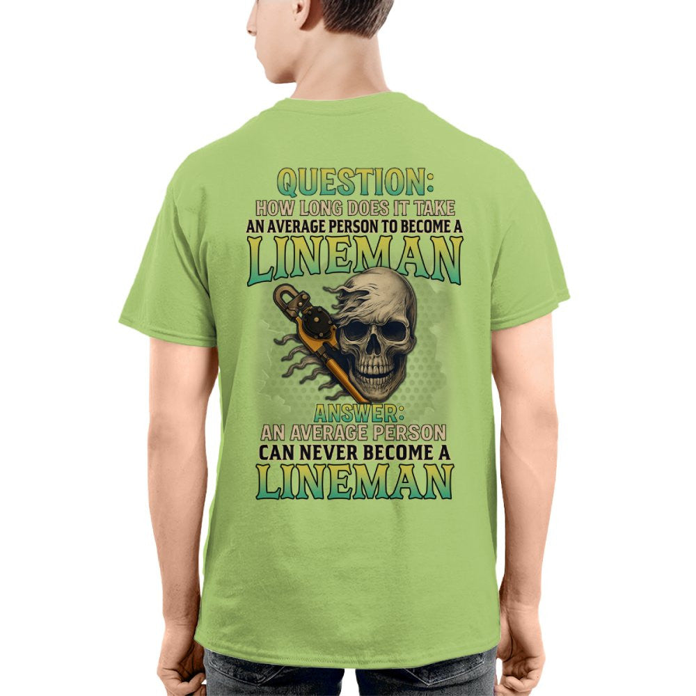 Average Person Can't Be Lineman Apparel - Skull Pliers T-Shirt Hoodie & More - grunx260804-0231