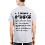 5 Things You Should Know About My Husband Carpenter Apparel - Funny Gift T-Shirt, Hoodie & More - grunx260804-0022