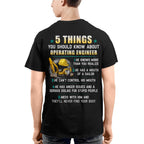 5 Things You Should Know - Operating Engineer Humor T-Shirt Hoodie & More - grunx260804-0053